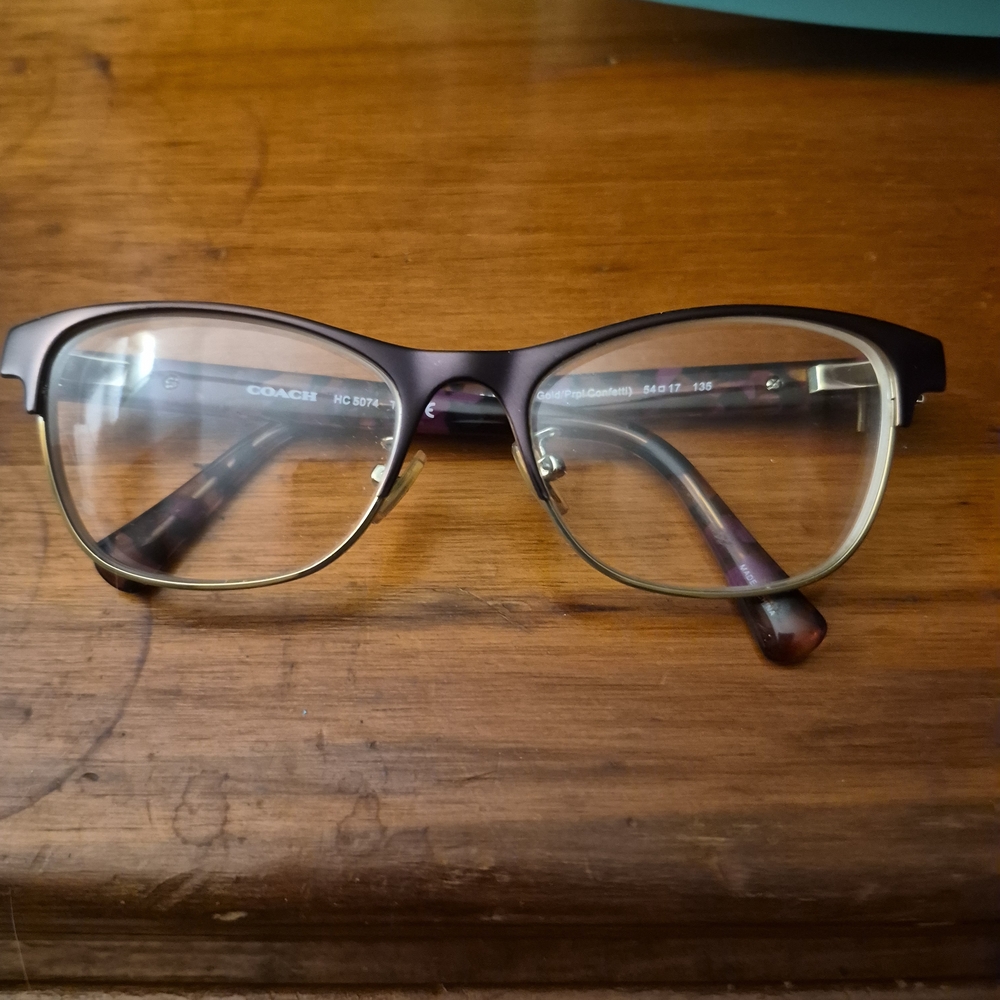 Coach Black and Gold Eyeglasses